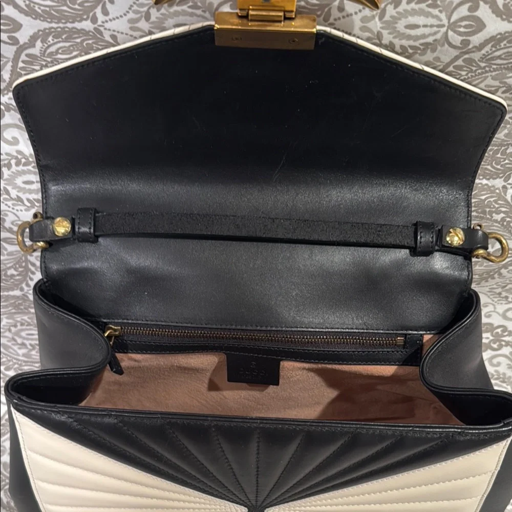 RARE GUCCI QUEEN MARGARET BAMBOO TOP HANDLE BAG - Picture 14 of 16